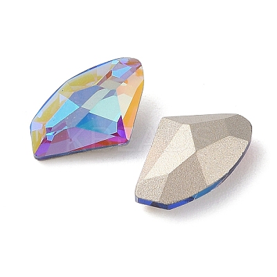 Glass Rhinestone Cabochons RGLA-L029-11B-BBLA-1