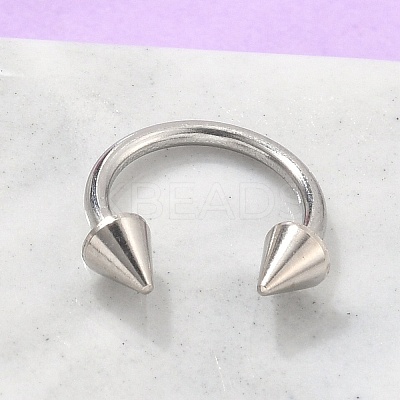 Stainless Steel Nose Septum Rings LS-AJEW-TAC0017-01P-1