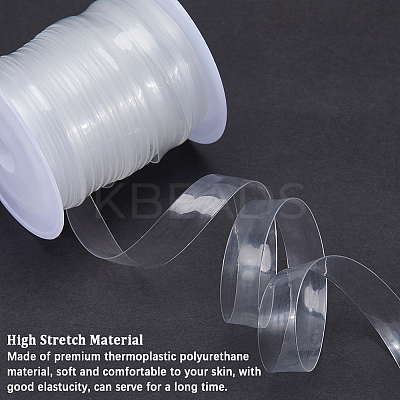 10M Invisible Stretchy TPU Plastic Transparent Elastic Strap EW-GF0001-06-1
