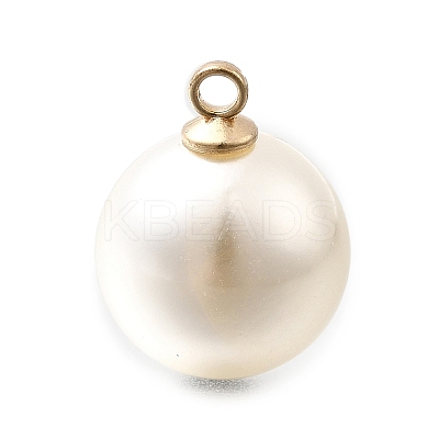 ABS Plastic Imitation Pearl Pendants FIND-H052-01H-01KCG-1