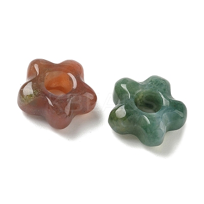 Natural Indian Agate European Beads G-C252-02F-1