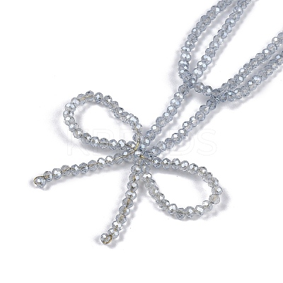 Acrylic Double Layer Necklaces NJEW-K384-07-1
