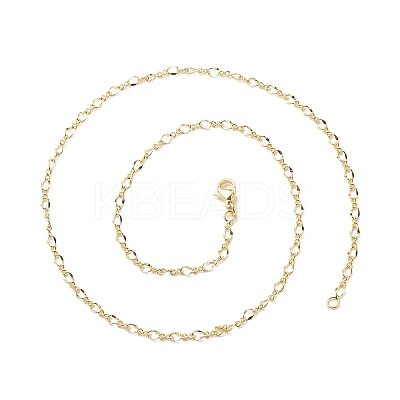 Brass Figaro Chains Necklace for Women LS-NJEW-P265-02A-G-1