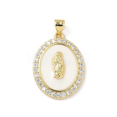 Brass Micro Pave Cubic Zirconia Pendants KK-L239-054G-1