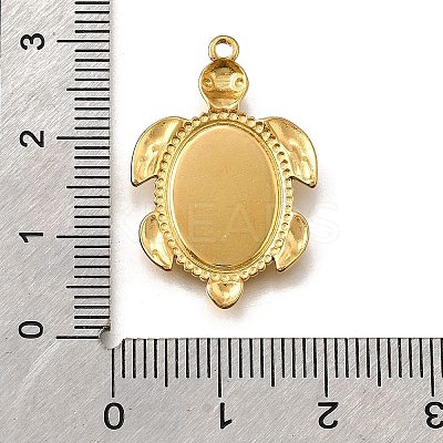 304 Stainless Steel Pendant Cabochon Settings STAS-C122-16A-G-1