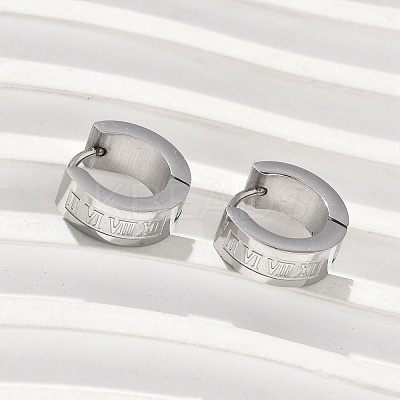 304 Stainless Steel Hoop Earrrings for Women EJEW-U066-03P-1
