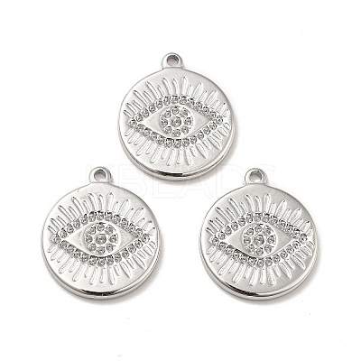 Tarnish Resistant 304 Stainless Steel Pendants Rhinestone Setting STAS-A066-16P-1