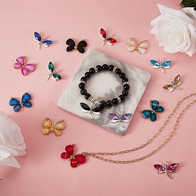 38Pcs 19 Style Resin Pendants RESI-SZ0002-69-1