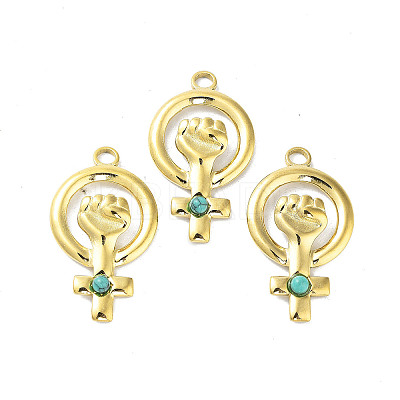 304 Stainless Steel Pendants STAS-A168-03G-1