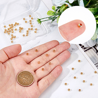60Pcs 201 Stainless Steel Spacer Beads STAS-DC0016-36-1
