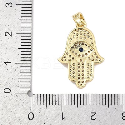 Brass Micro Pave Cubic Zirconia Pendants KK-Q028-64G-1