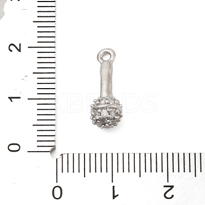 Brass Micro Pave Cubic Zirconia Pendatns KK-I380-04P-1