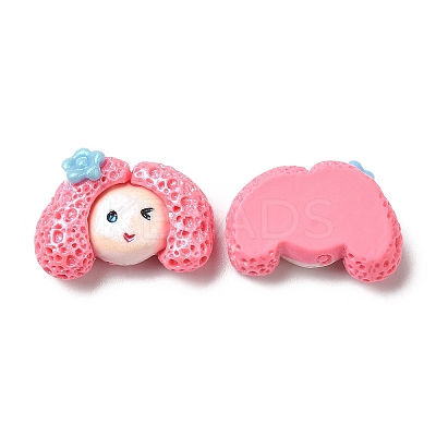 Opaque Resin Cabochons CRES-M017-02G-1