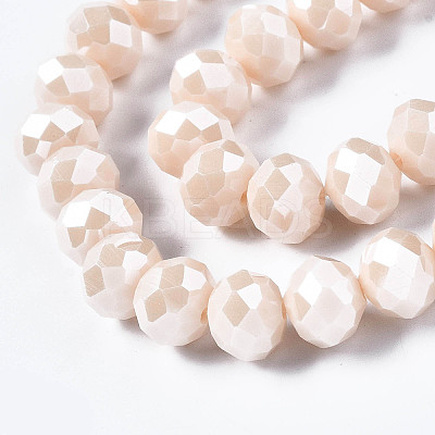 Electroplate Glass Beads Strands X1-EGLA-A034-P6mm-A17-1