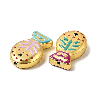 Baking Paint Glass Enamel Beads GLAA-B035-01-1