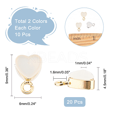 20Pcs 2 Colors Silicone with Brass Ear Nuts FIND-AR0002-77-1