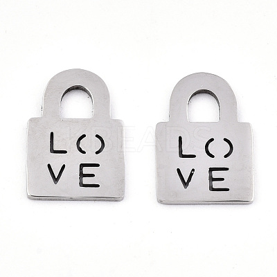 Non-Tarnish 201 Stainless Steel Charms STAS-S081-059-1