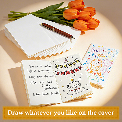 Kraft Paper Blank Notebooks DIY-WH0899-830C-1