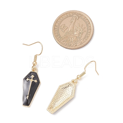 2 Pairs Alloy Enamel Dangle Earrings EJEW-JE06530-1