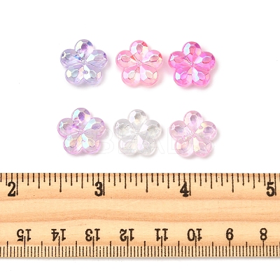 216Pcs 6 Styles Transaparent Acrylic Beads PACR-FS0001-05-1