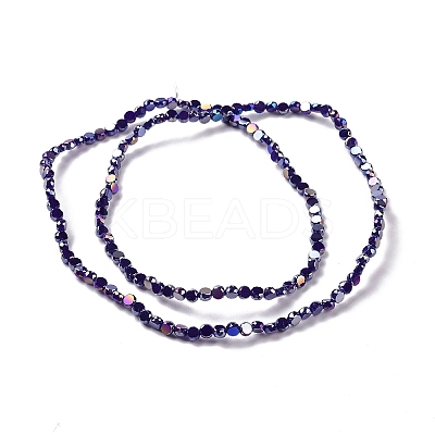 Electroplate Glass Beads Strands GLAA-E036-04A-1