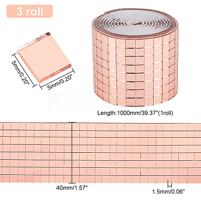 Adhesive Glass Cabochons Rolls DIY-WH0374-96-1