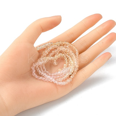 Transparent Glass Beads Strands GLAA-YW0001-59B-1