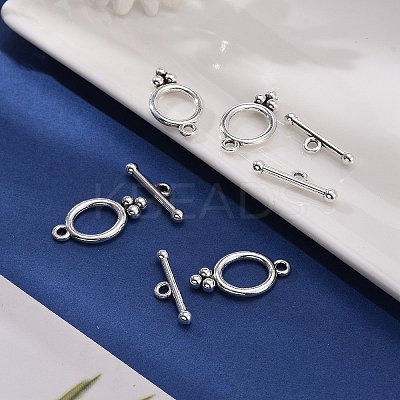 Tibetan Style Alloy Toggle Clasps X-LF8418Y-1
