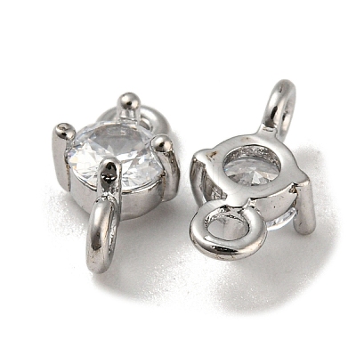 Brass Connector Charms KK-R152-19P-1