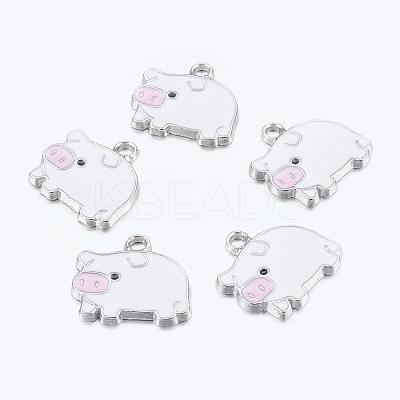 Zinc Alloy Enamel Pendants LS-ENAM-22X18-2-1