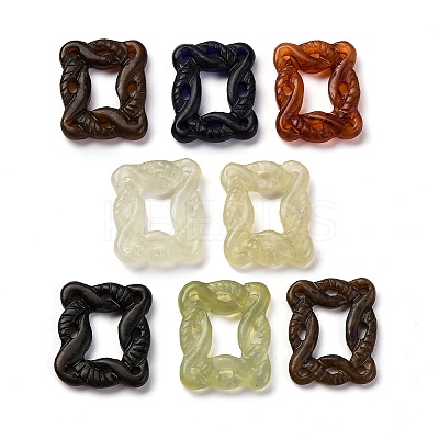 Dyed Natural Xiuyan Jade Carved Pendants G-M195-05-1