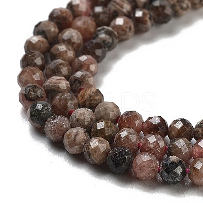 Argentina Natural Rhodonite Beads Strands G-G140-A01-01-1
