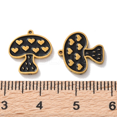 Ion Plating(IP) 304 Stainless Steel Enamel Charms STAS-M102-40G-1
