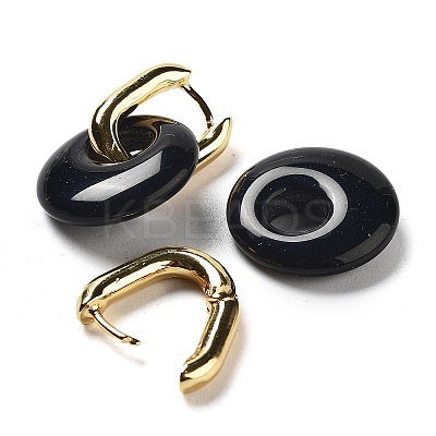 Rack Plating Brass Hoop Earrings EJEW-M248-01G-04-1