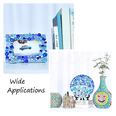 240Pcs 2 Style Transparent Glass Cabochons GLAA-EL0001-02F-1