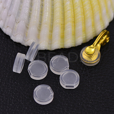 Comfort Plastic Pads for Clip on Earrings KY-P007-A01-1