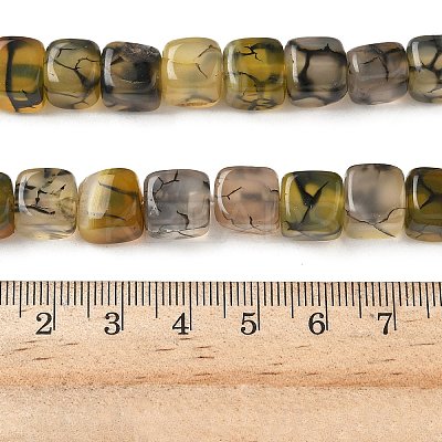 Natural Dragon Veins Agate Beads Strands G-G177-E11-05-1