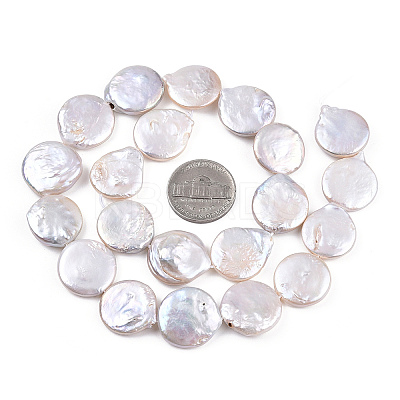 Natural Baroque Pearl Keshi Pearl Beads Strands PEAR-S018-06E-1