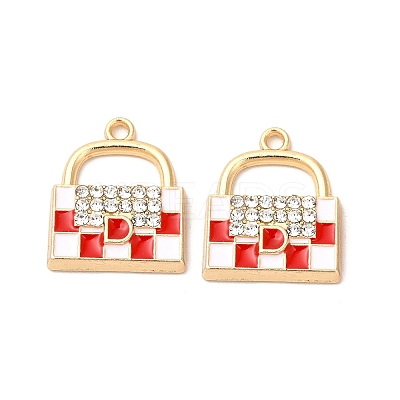 Alloy Enamel Pendants ENAM-F144-12A-1