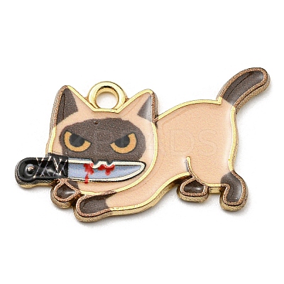 Printed Alloy Pendants ENAM-L042-02G-03-1