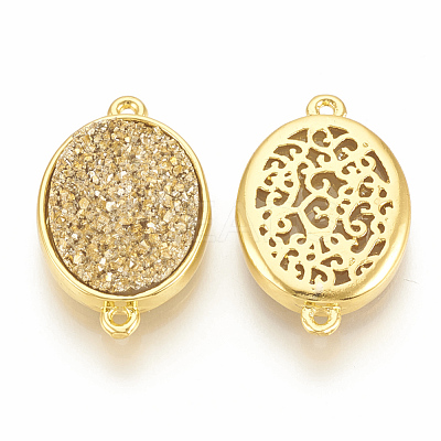 Druzy Resin Links Connectors RESI-T019-05I-1