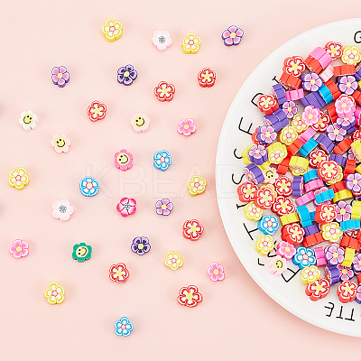 300Pcs Handmade Polymer Clay Cabochons CLAY-PH0001-49-1
