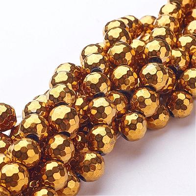 Non-Magnetic Synthetic Hematite Bead Strands G-D009-2-1