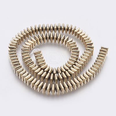 Electroplated Non-magnetic Synthetic Hematite Bead Strand G-E495-08-1