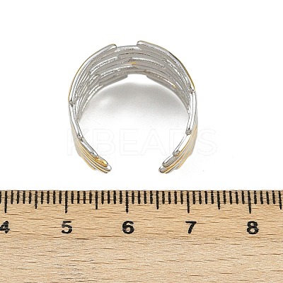 304 Stainless Steel Cuff Rings RJEW-H254-04GP-1