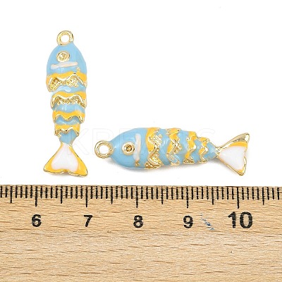 Alloy Enamel Pendant Rhinestone Settings ENAM-H002-01G-03-1