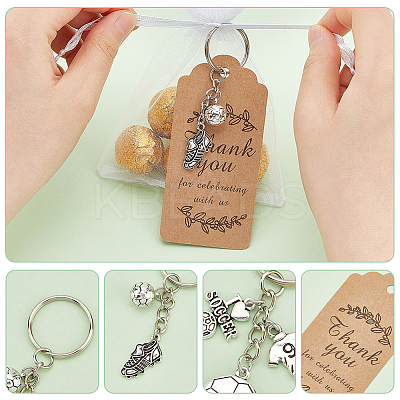 16Pcs 2 Style Sports Theme Keychain KEYC-GA0001-31-1