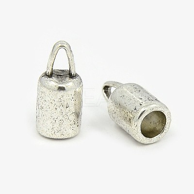 Tibetan Style Alloy Cord Ends TIBEP-LF9369YKG-AS-LF-1