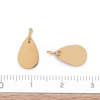 Ion Plating(IP) 304 Stainless Steel Stamping Blank Tag Charms STAS-I311-25G-1
