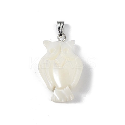 Natural Trochid Shell/Trochus Shell Pendants SSHEL-M021-12-1